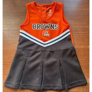 NFL Team Apparel Cleveland Browns 2T Girl Cheerleader Dress